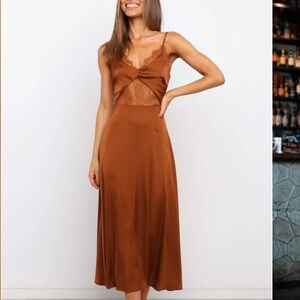 Petal and Pup Ariel Dress - Rust